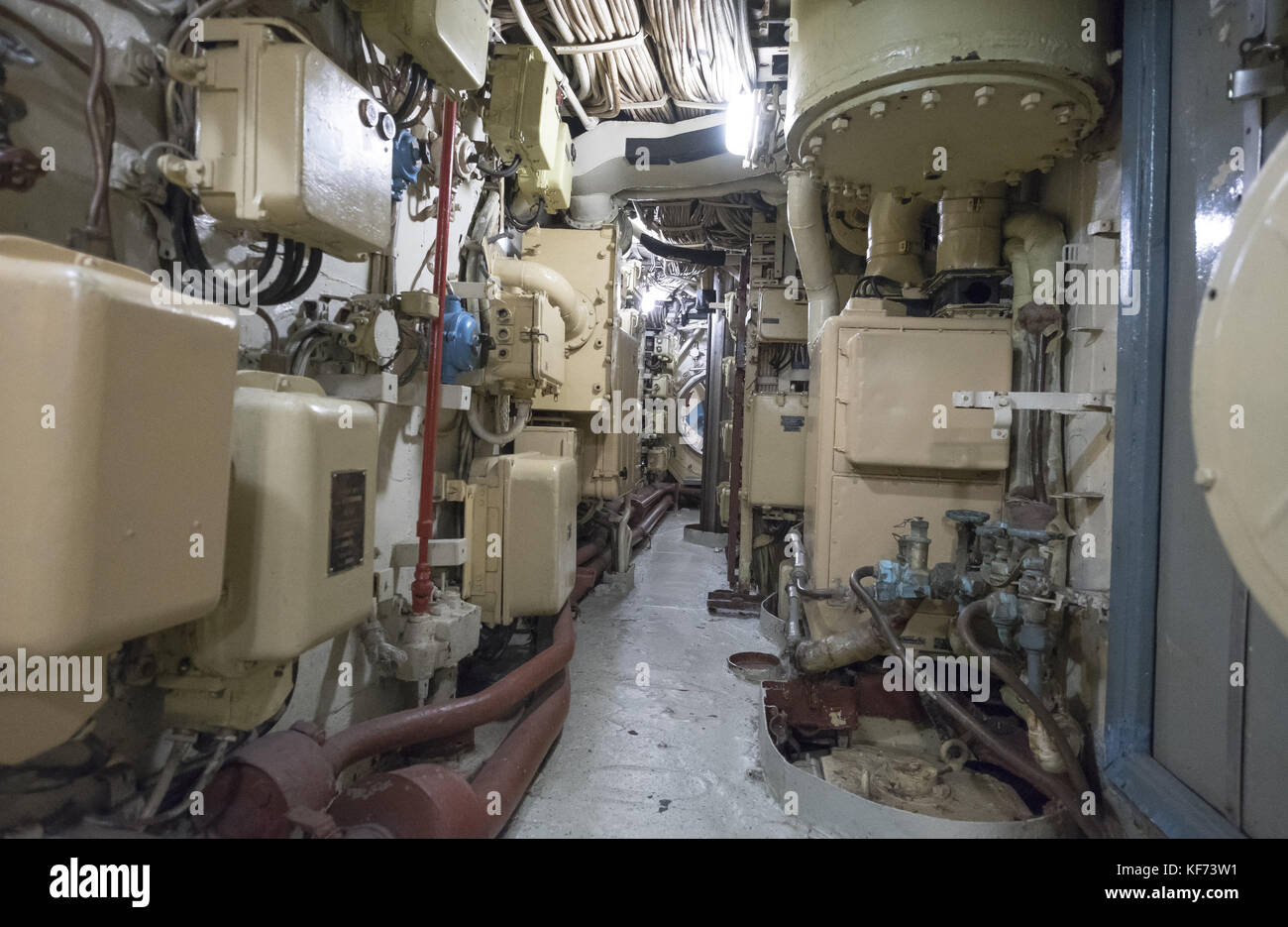 The submarine U434 in Hamburg, Germany, which left the Russian