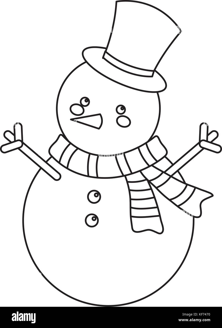 snowman icon over white background vector illustration Stock Vector ...
