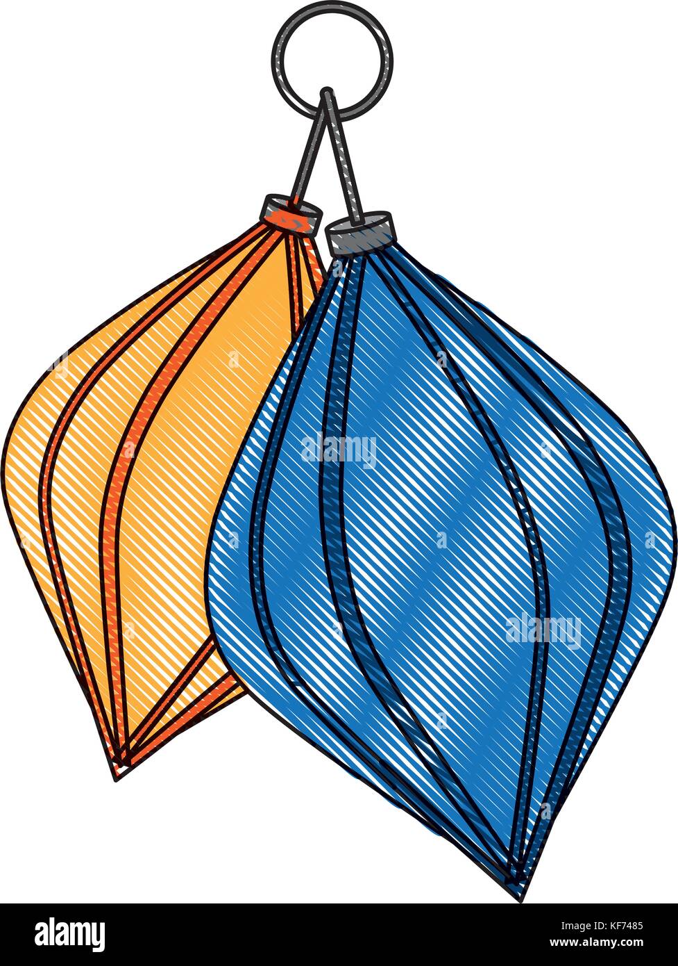 christmas ball icon over white background vector illustration Stock ...