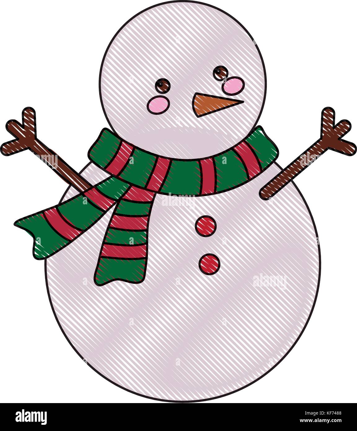 snowman icon over white background vector illustration Stock Vector ...