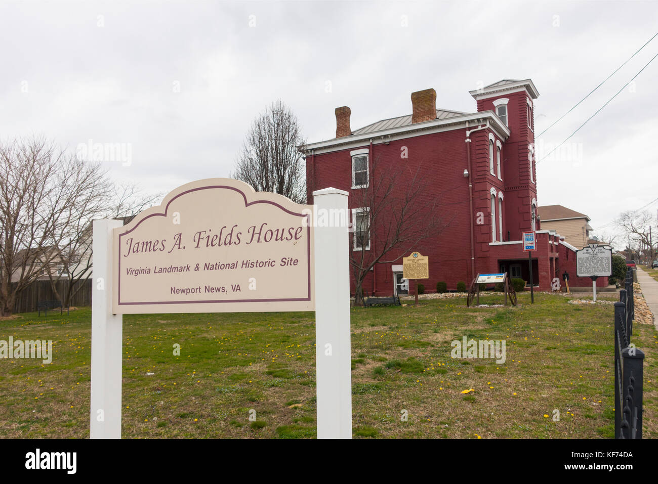 James A Fields house Newport News Virginia Stock Photo Alamy