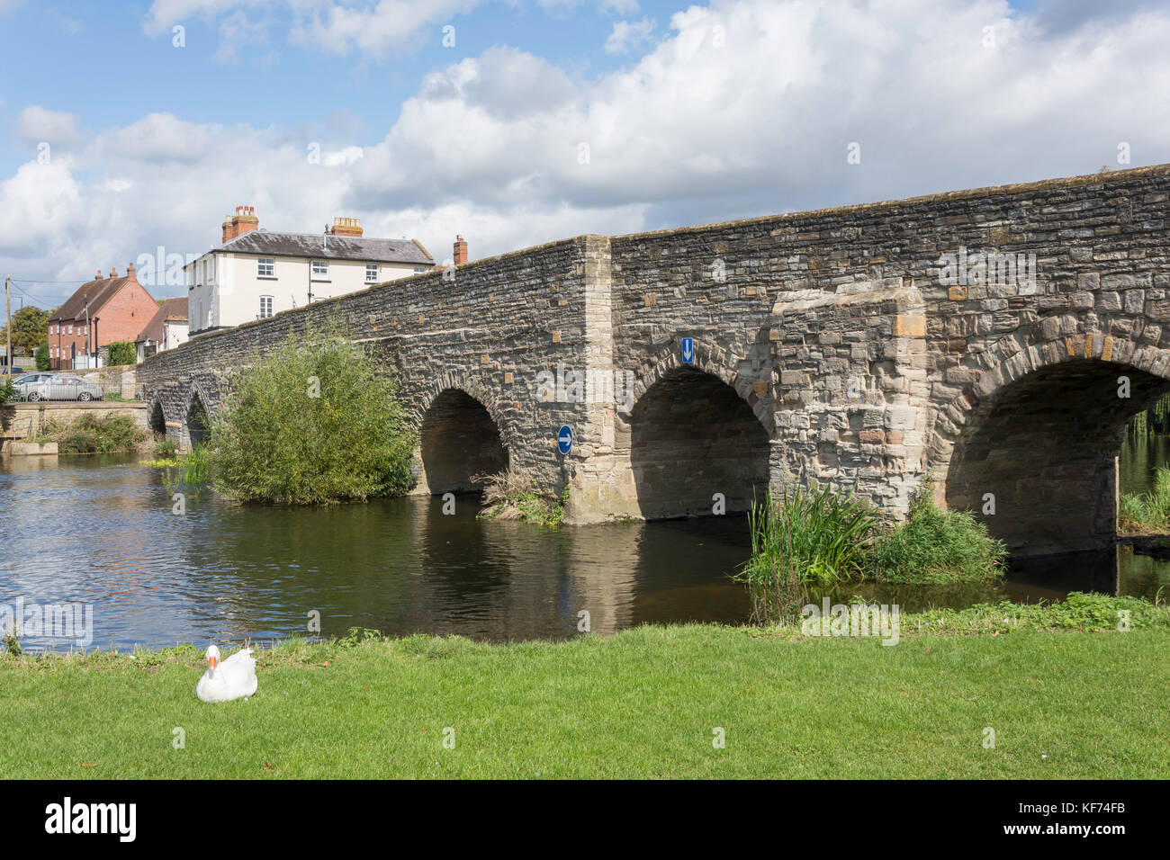 Bidford Bridge over River Avon, Bidford-on-Avon, Warwickshire, England, United Kingdom Stock Photo