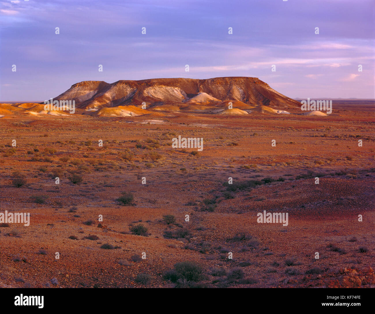 The Breakaways, Antakirinja Mutuntjarra Lands. Breakaways Reserve, near Coober Pedy, South Australia Stock Photo