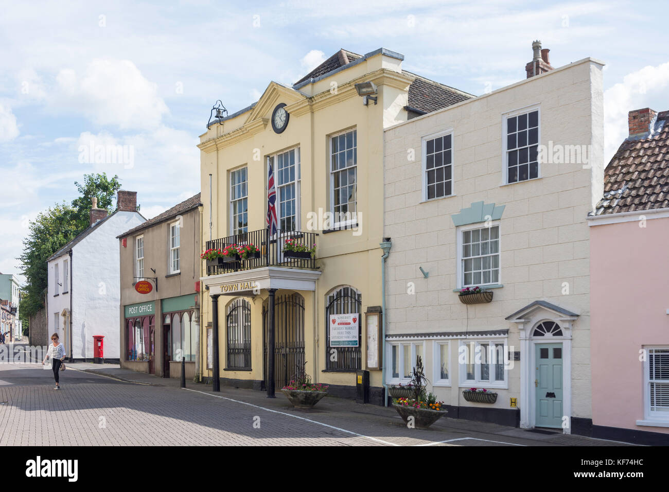 Axbridge Town Hall, The Square, Axbridge, Somerset, England, United Kingdom Stock Photo