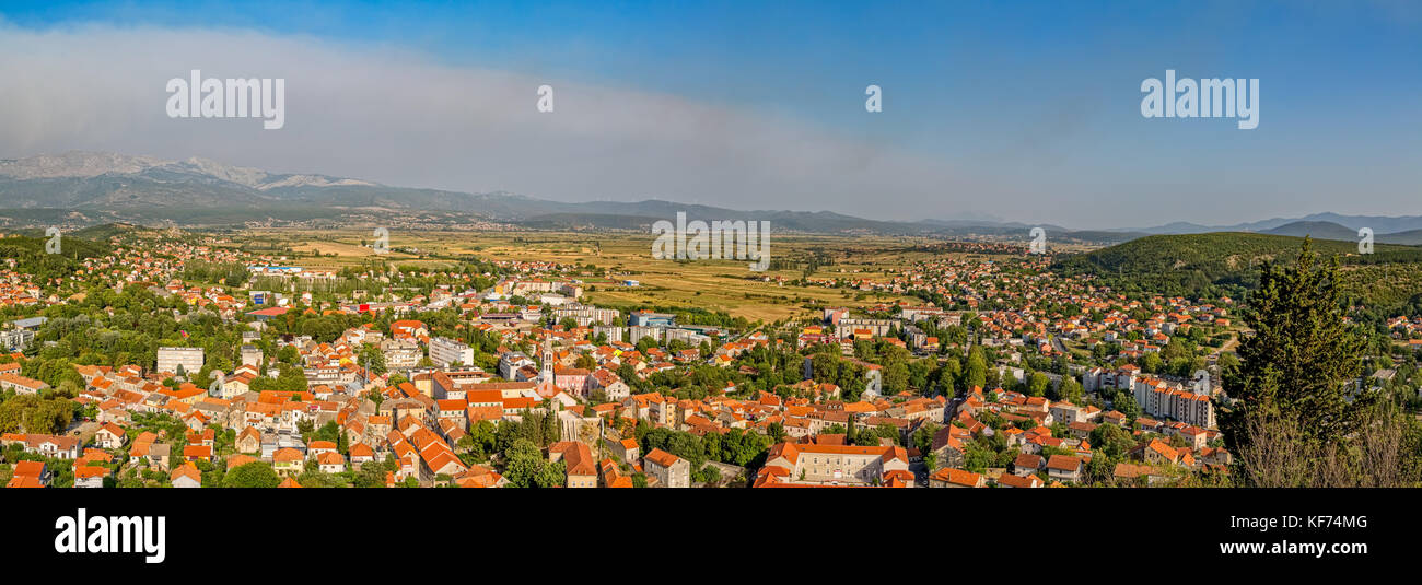 Sinj panoramic view Stock Photo