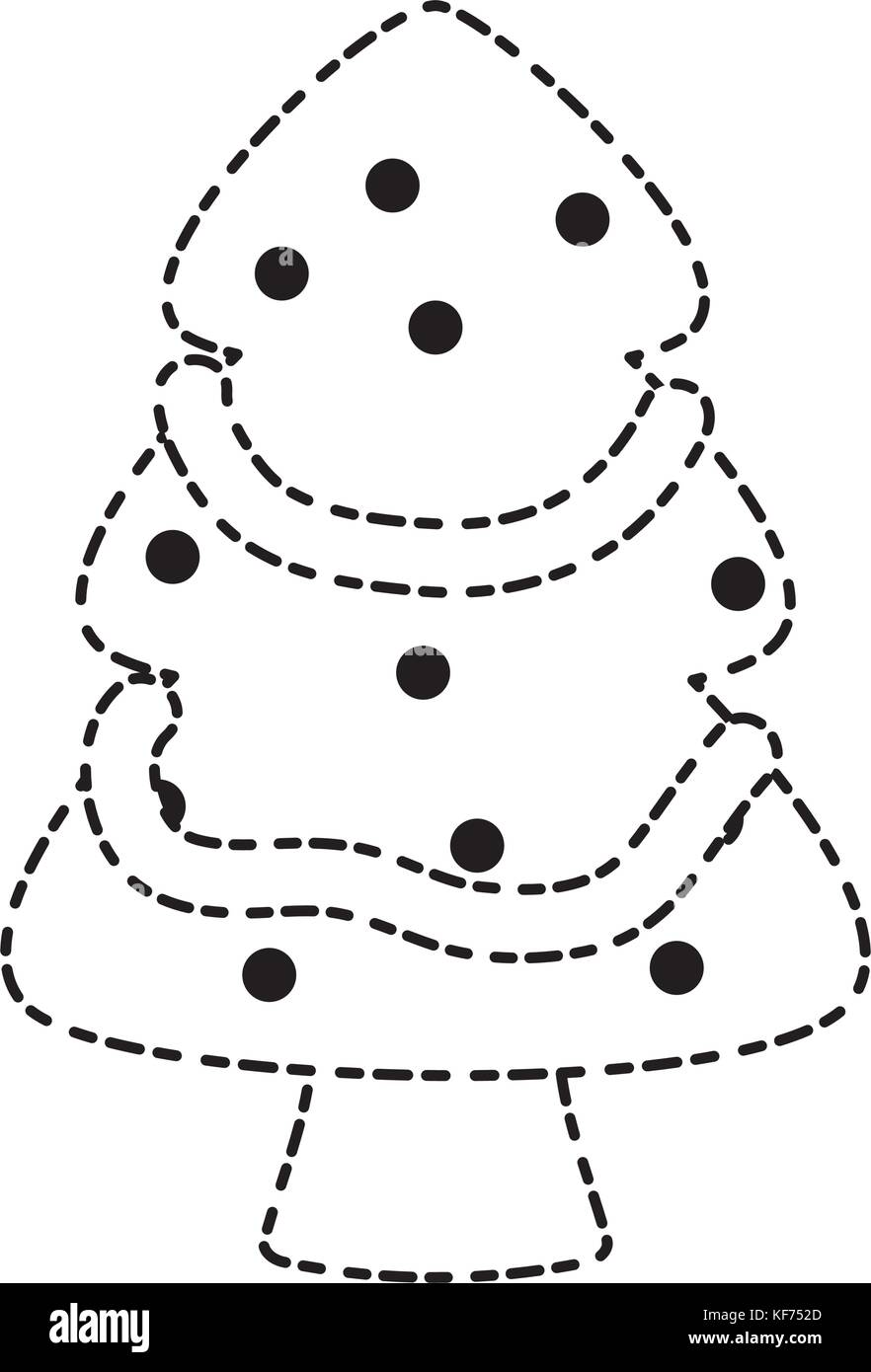 christmas tree icon over white background vector illustration Stock ...