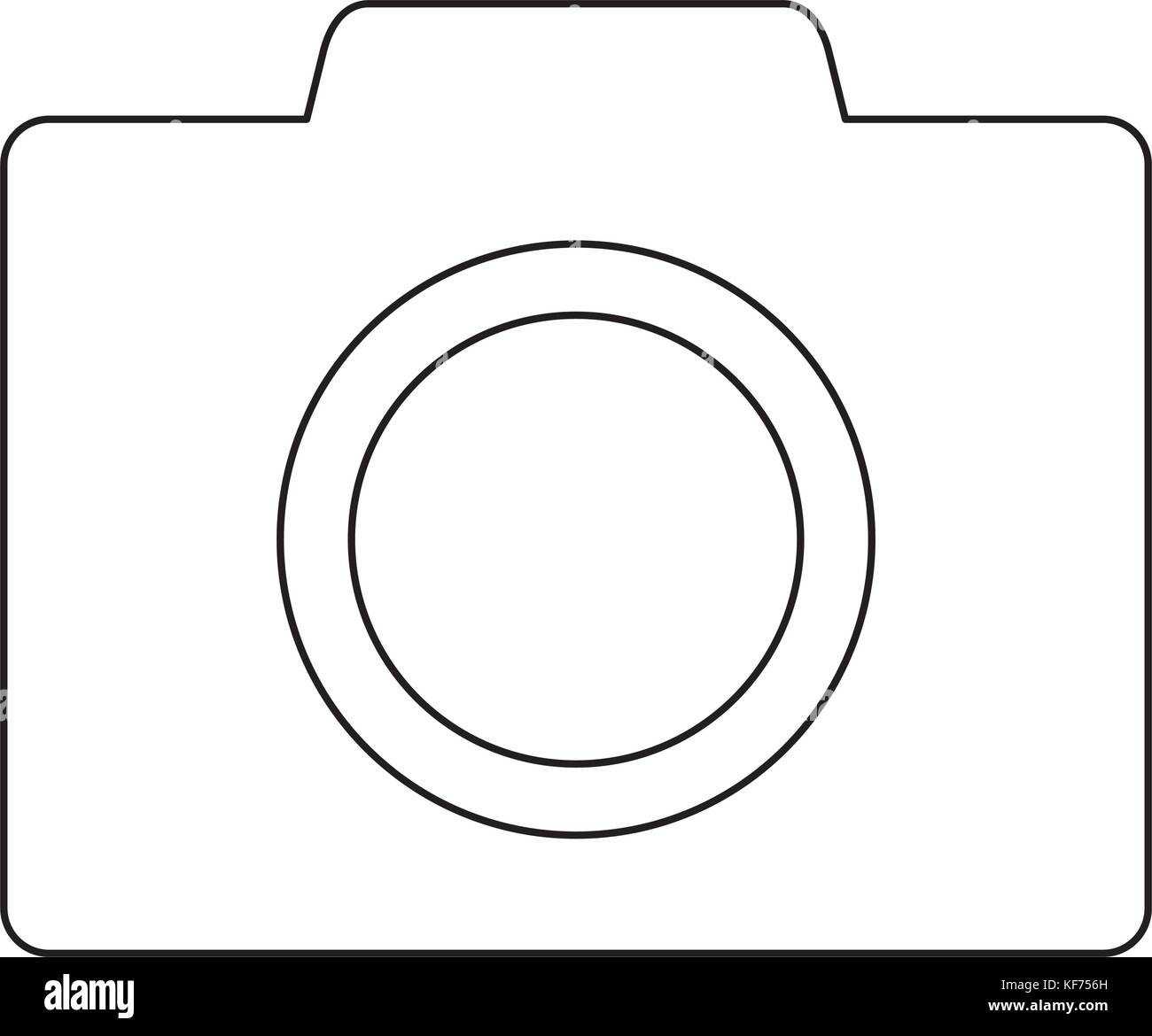 camera icon over white background vector illustration Stock Vector ...