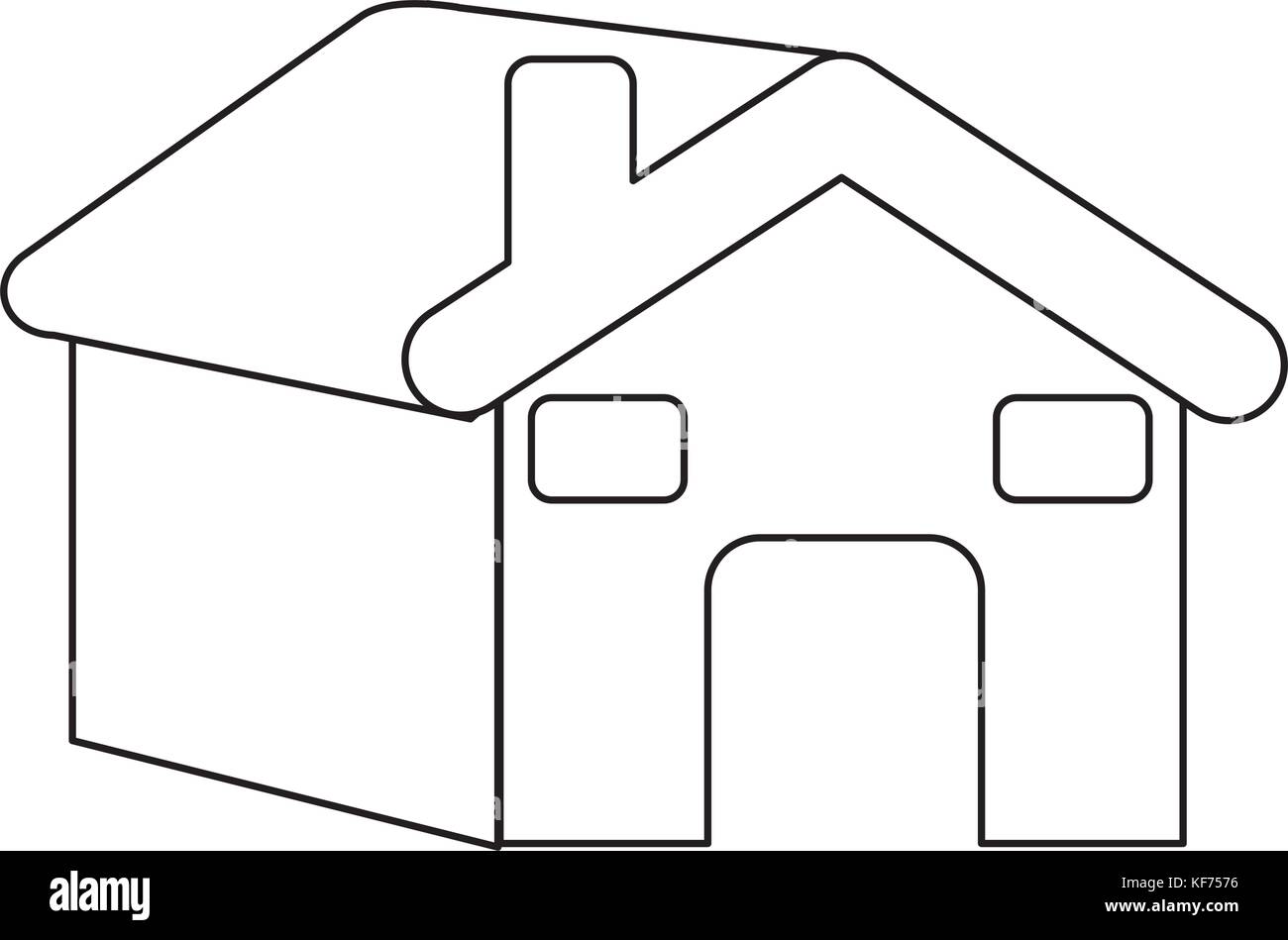 house icon over white background vector illustration Stock Vector Image ...