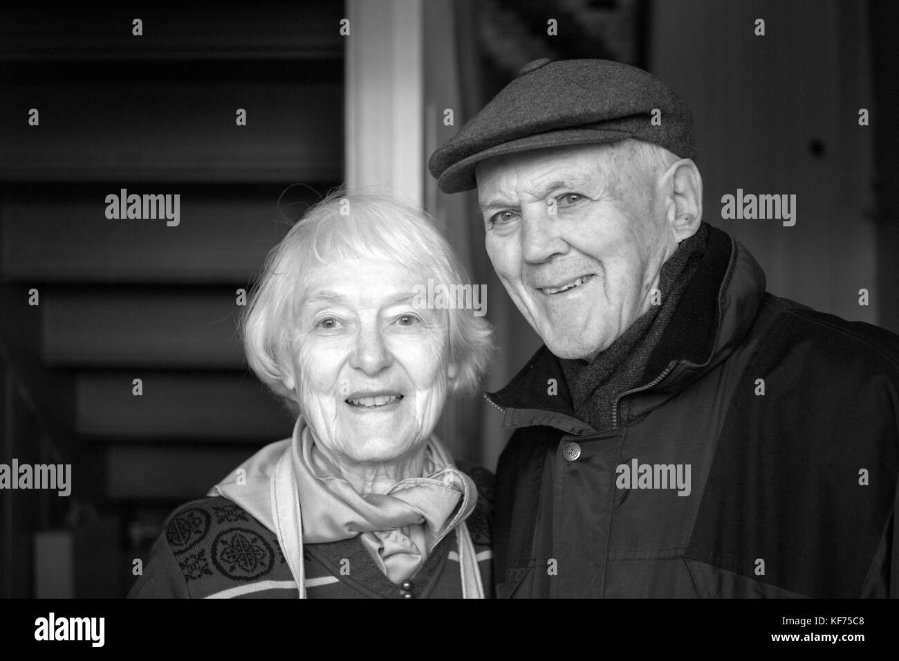 Older loving couple Black and White Stock Photos & Images - Alamy