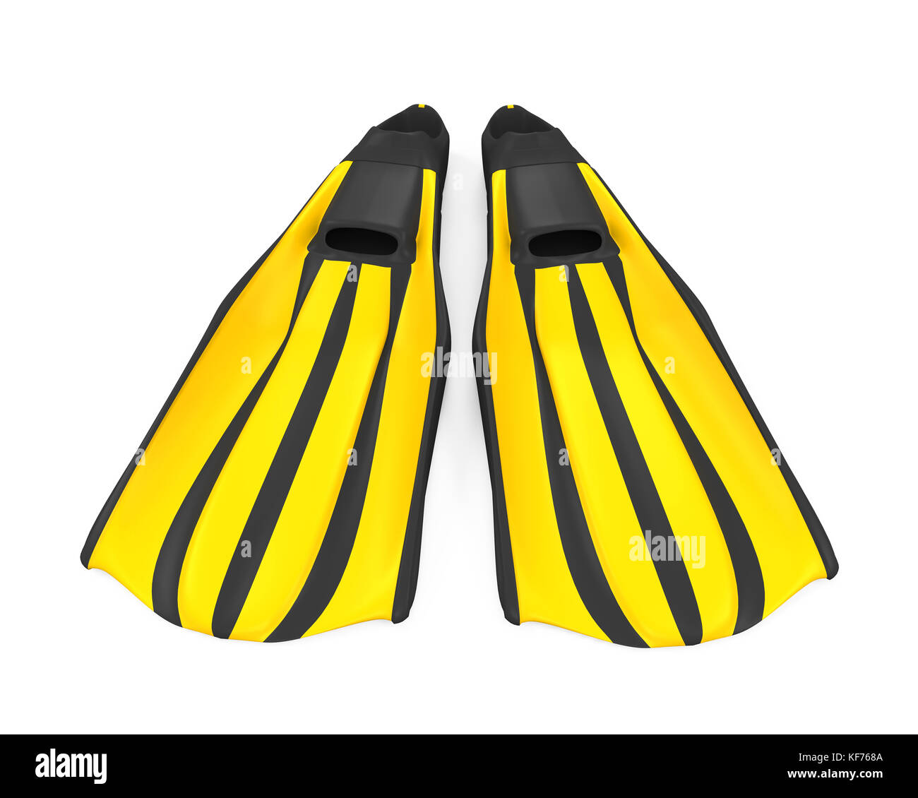 Diving Fins Isolated Stock Photo Alamy