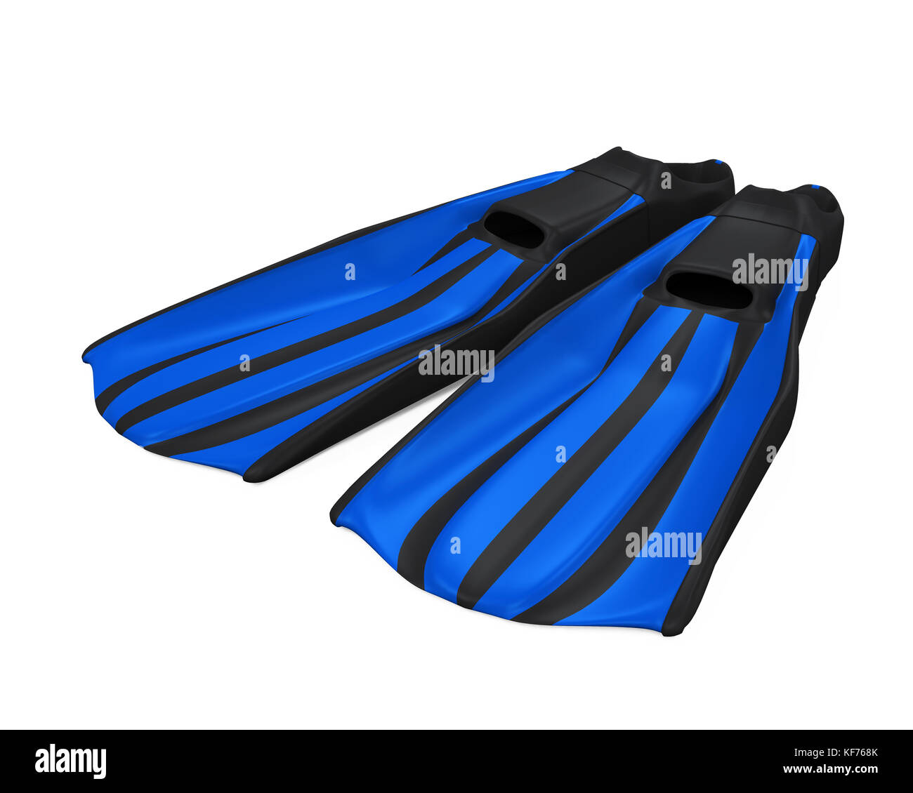 Diving Fins Isolated Stock Photo Alamy
