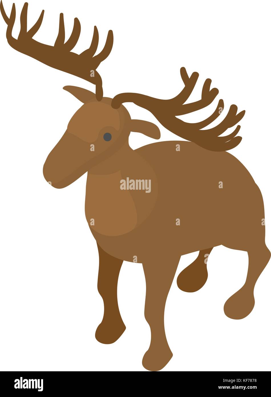 Deer icon, isometric style Stock Vector Image & Art - Alamy