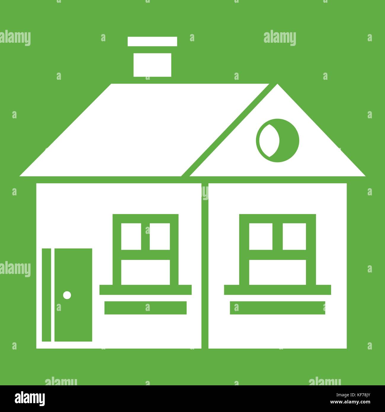 Single storey cottage Stock Vector Images - Alamy