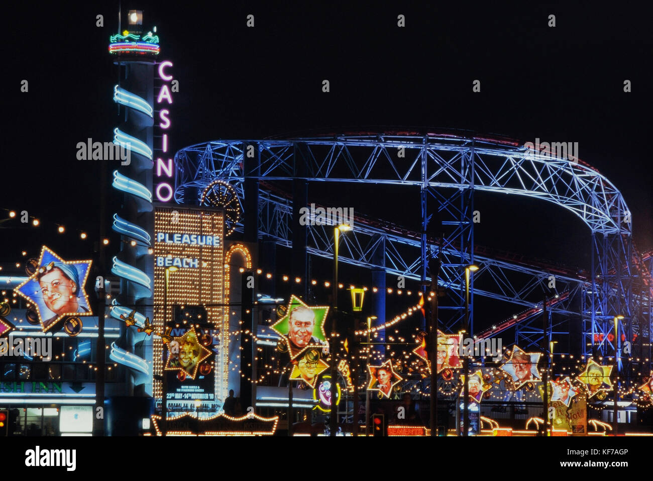 Blackpool pleasure beach, Lancashire, England, UK Stock Photo