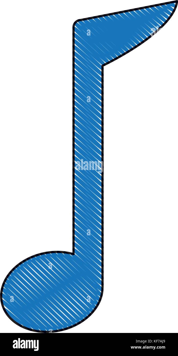 musical note icon over white background vector illustration Stock ...