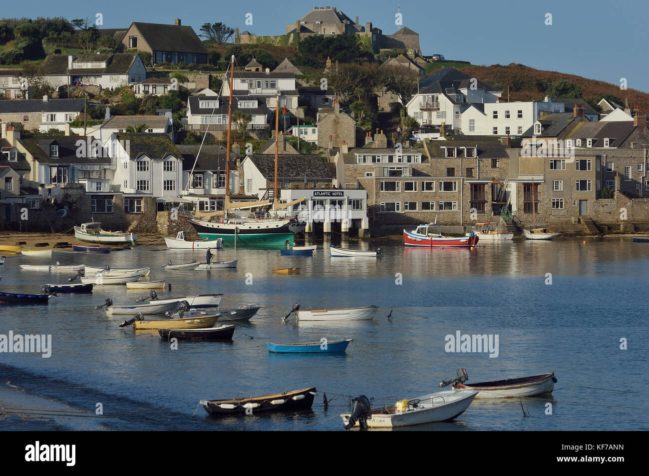 Hugh town, St Marys, Isles of Scilly, Cornwall, England, UK Stock Photo