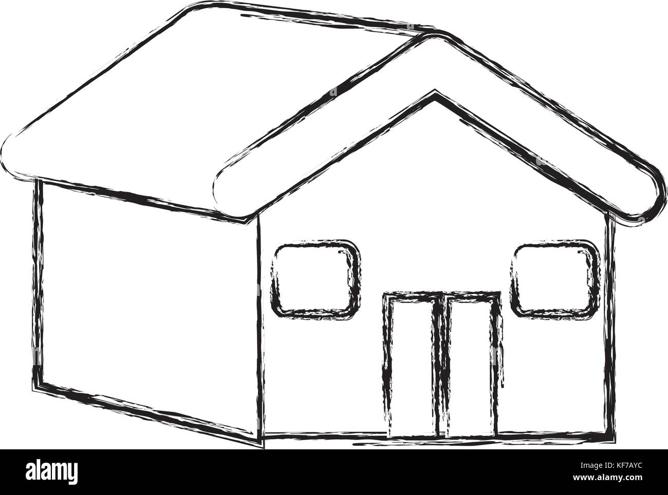 house icon over white background vector illustration Stock Vector Image ...