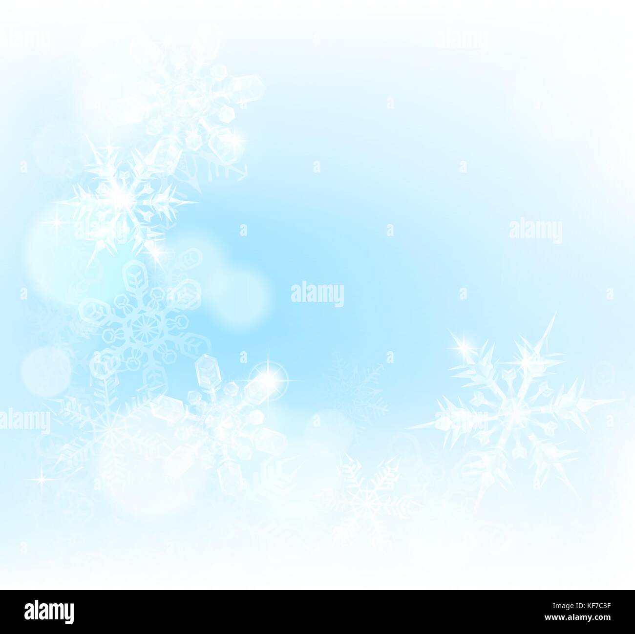 Christmas Snowflakes Background Stock Vector