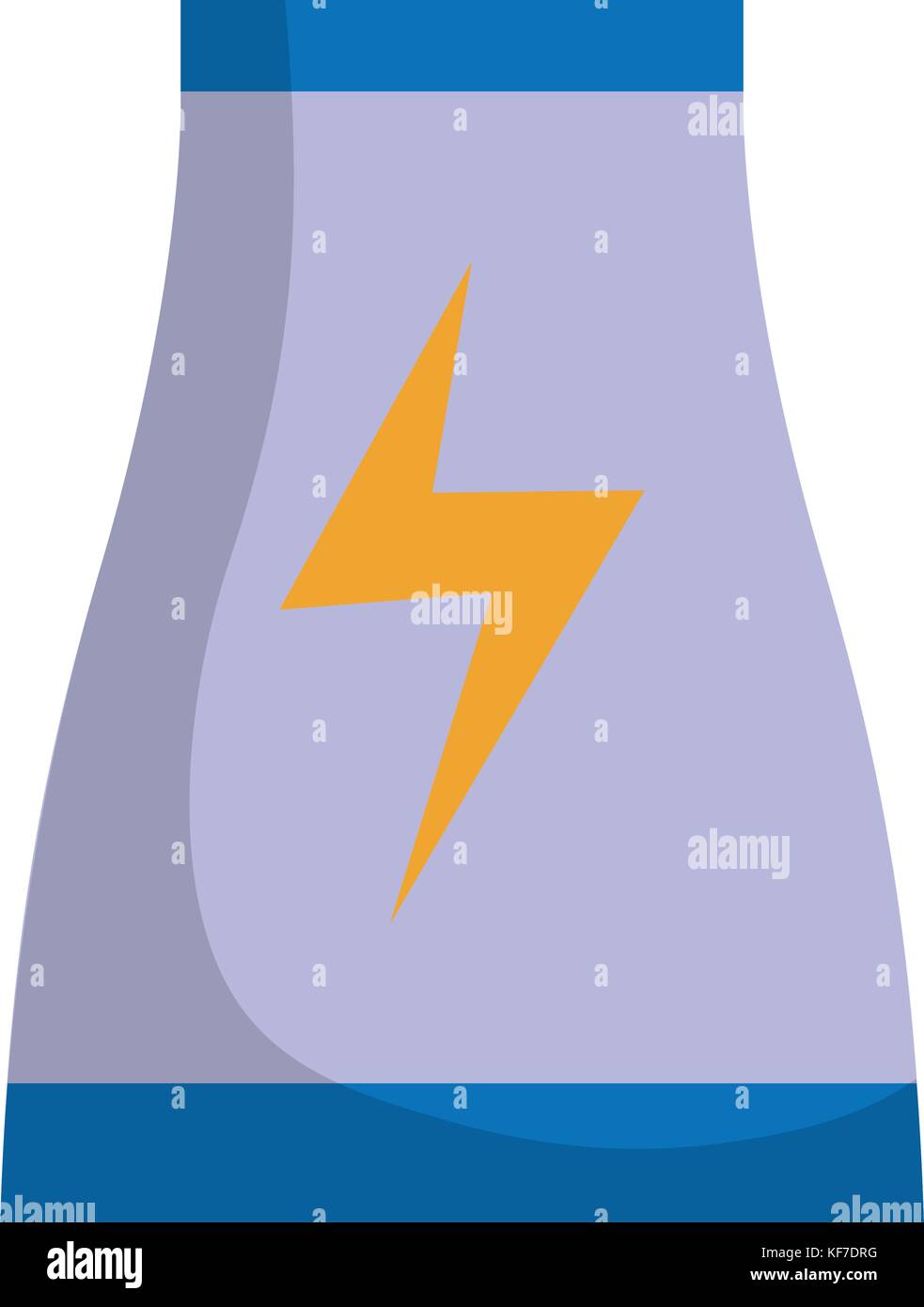nuclear plant icon over white background vector illustration Stock ...