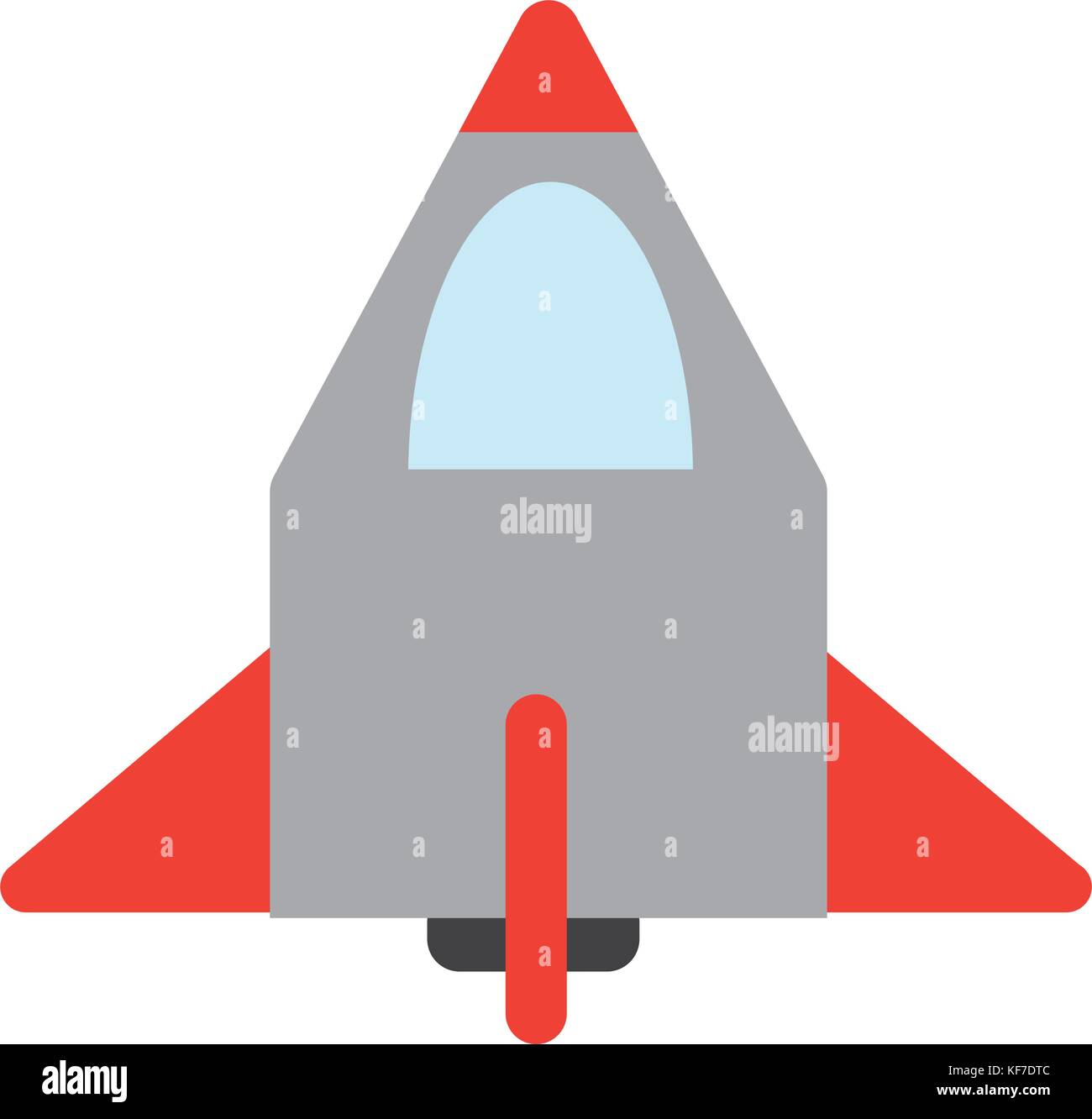 space rocket icon over white background vector illustration Stock ...