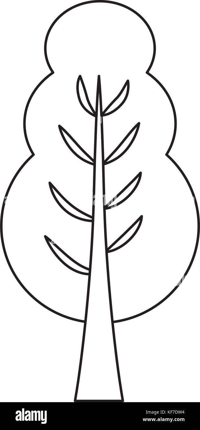 tree icon over white background vector illustration Stock Vector Image ...