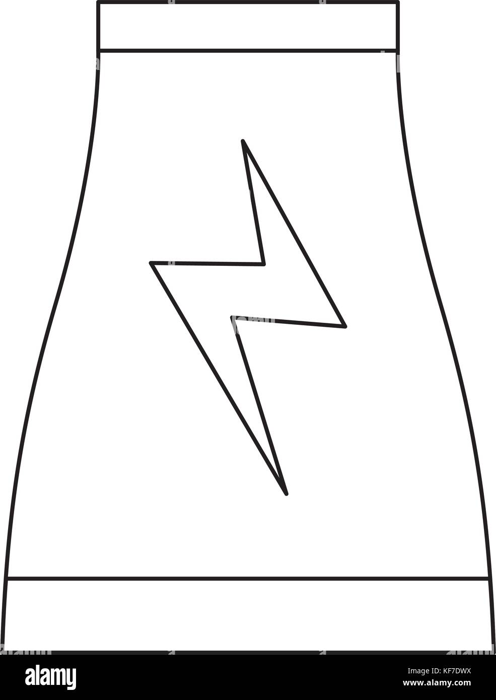 nuclear plant icon over white background vector illustration Stock ...