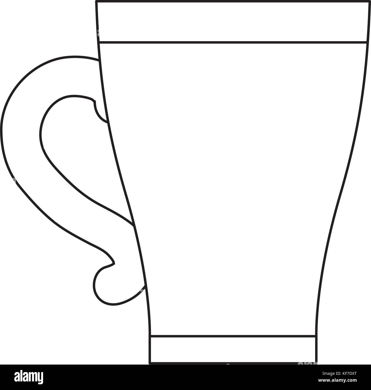 coffee mug icon over white background vector illustration Stock Vector ...