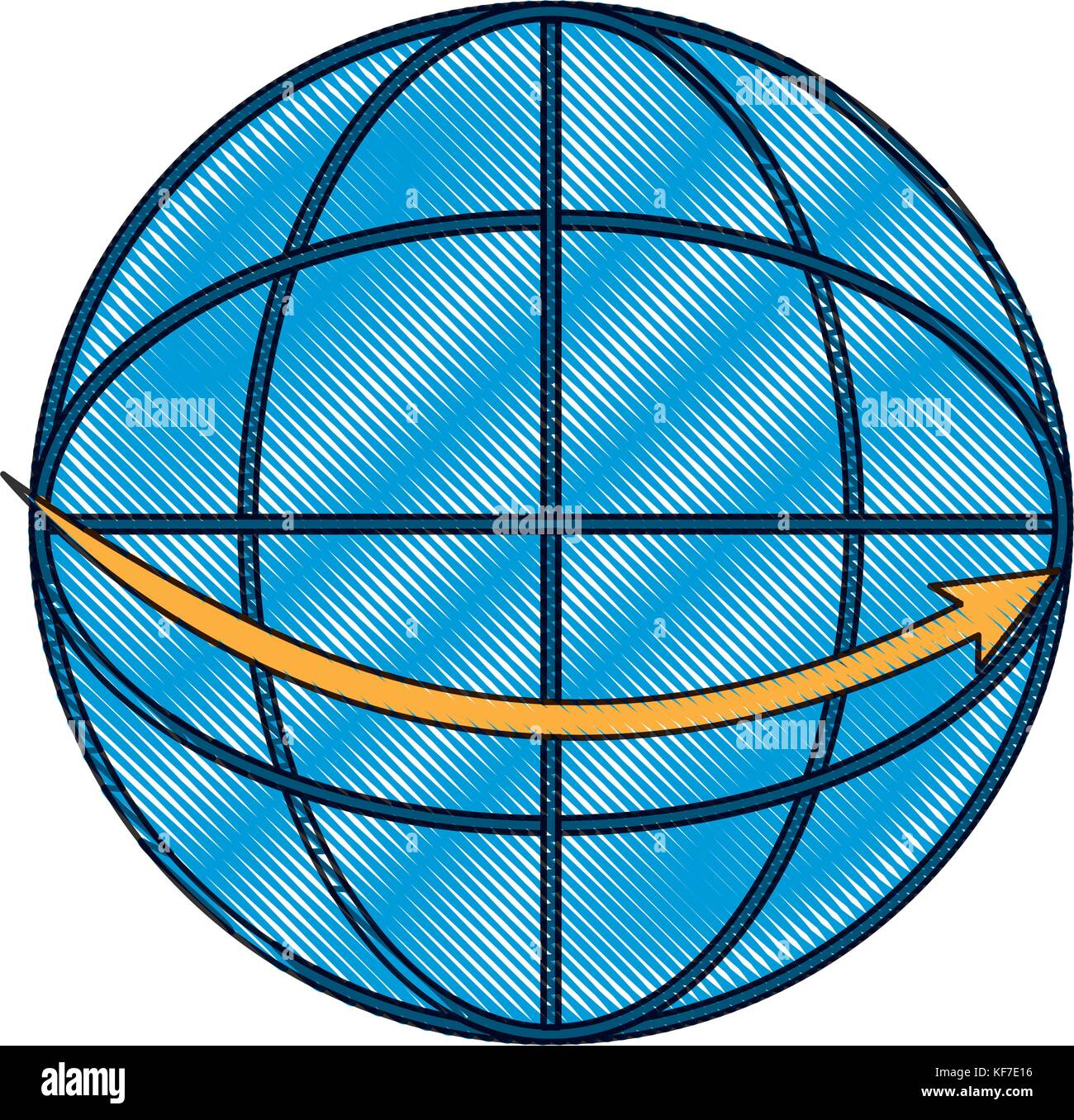 global sphere icon over white background vector illustration Stock ...