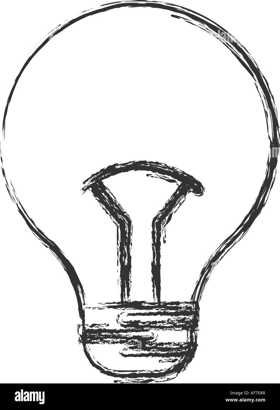 light bulb icon over white background vector illustration Stock Vector ...