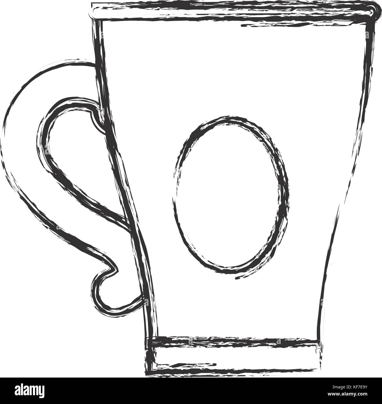 coffee mug icon over white background vector illustration Stock Vector ...