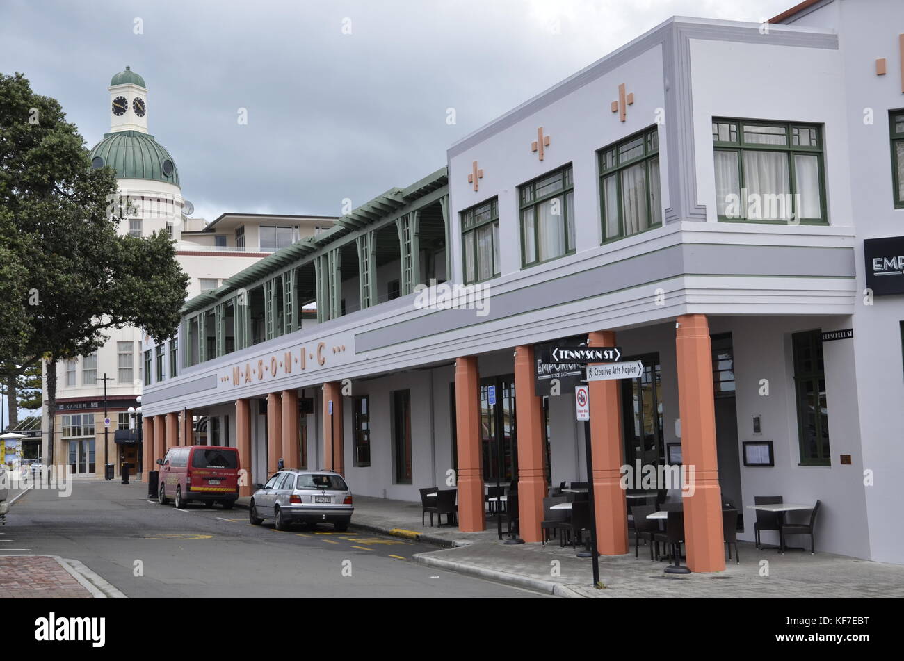 The Masonic Hotel, an Art Deco style building in Napier, New Zealand