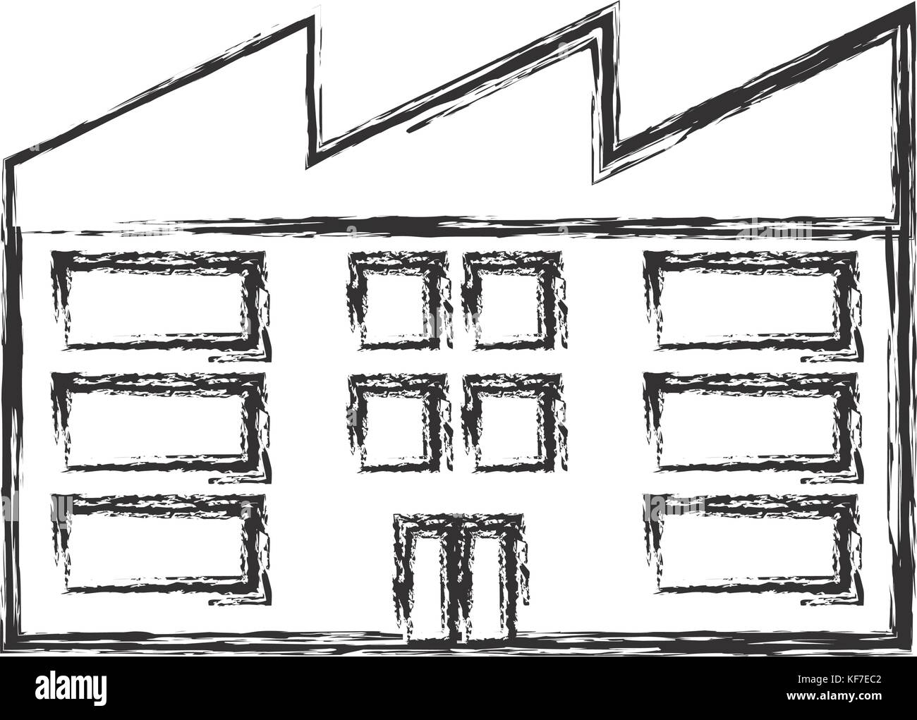factory building icon over white background vector illustration Stock ...