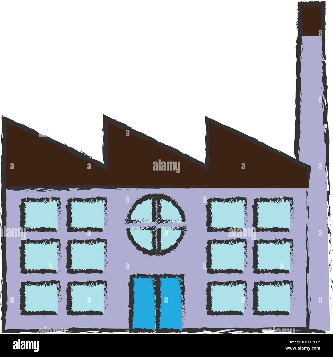 factory building icon over white background vector illustration Stock ...