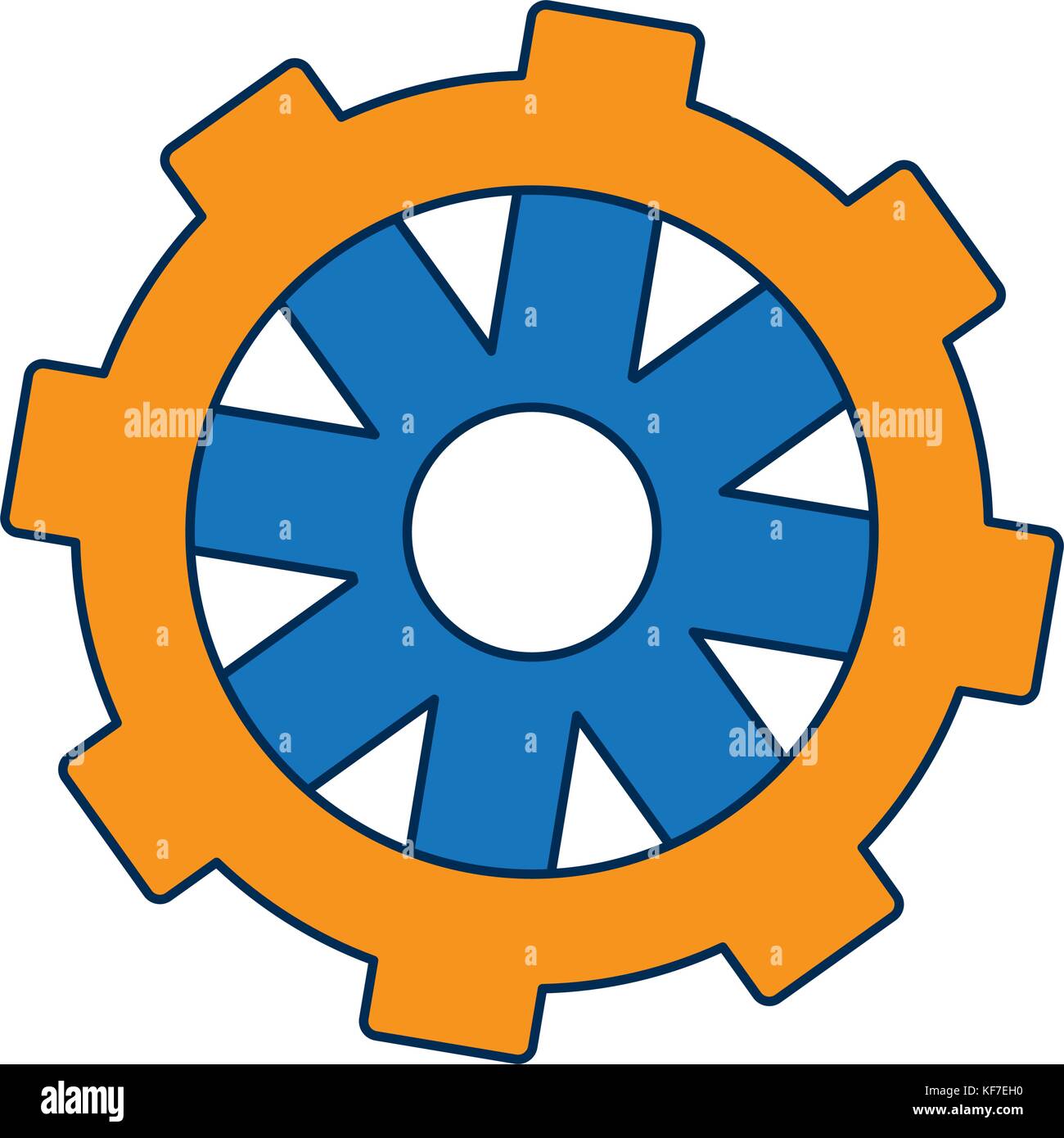 gear icon over white background vector illustration Stock Vector Image ...