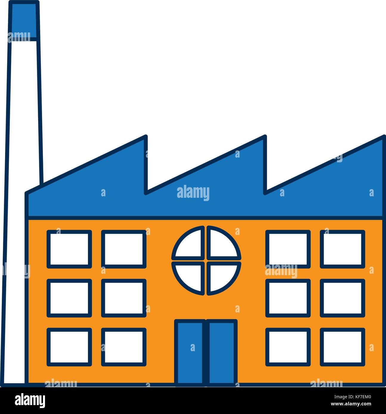 factory building icon over white background vector illustration Stock ...