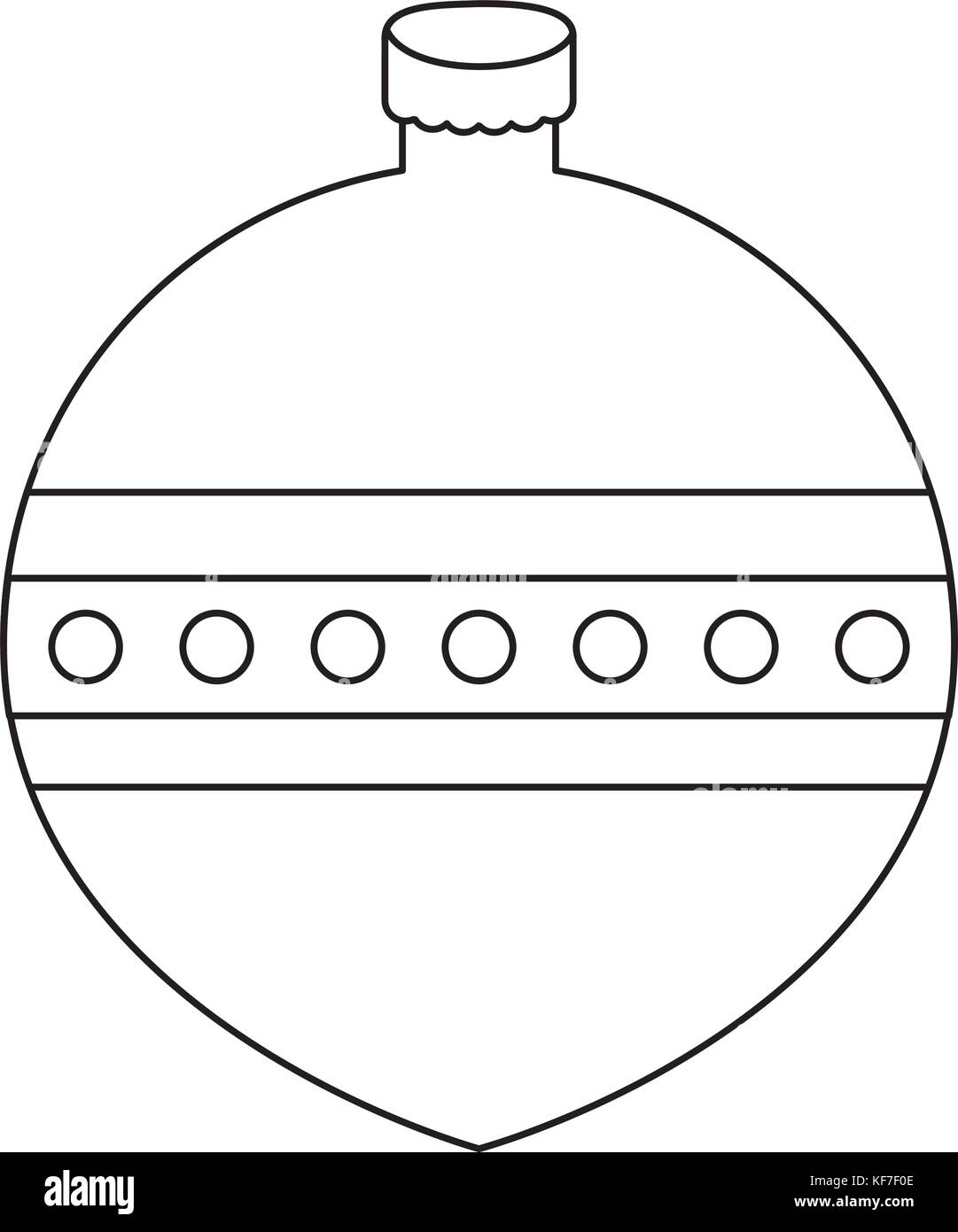 christmas ball icon over white background vector illustration Stock ...