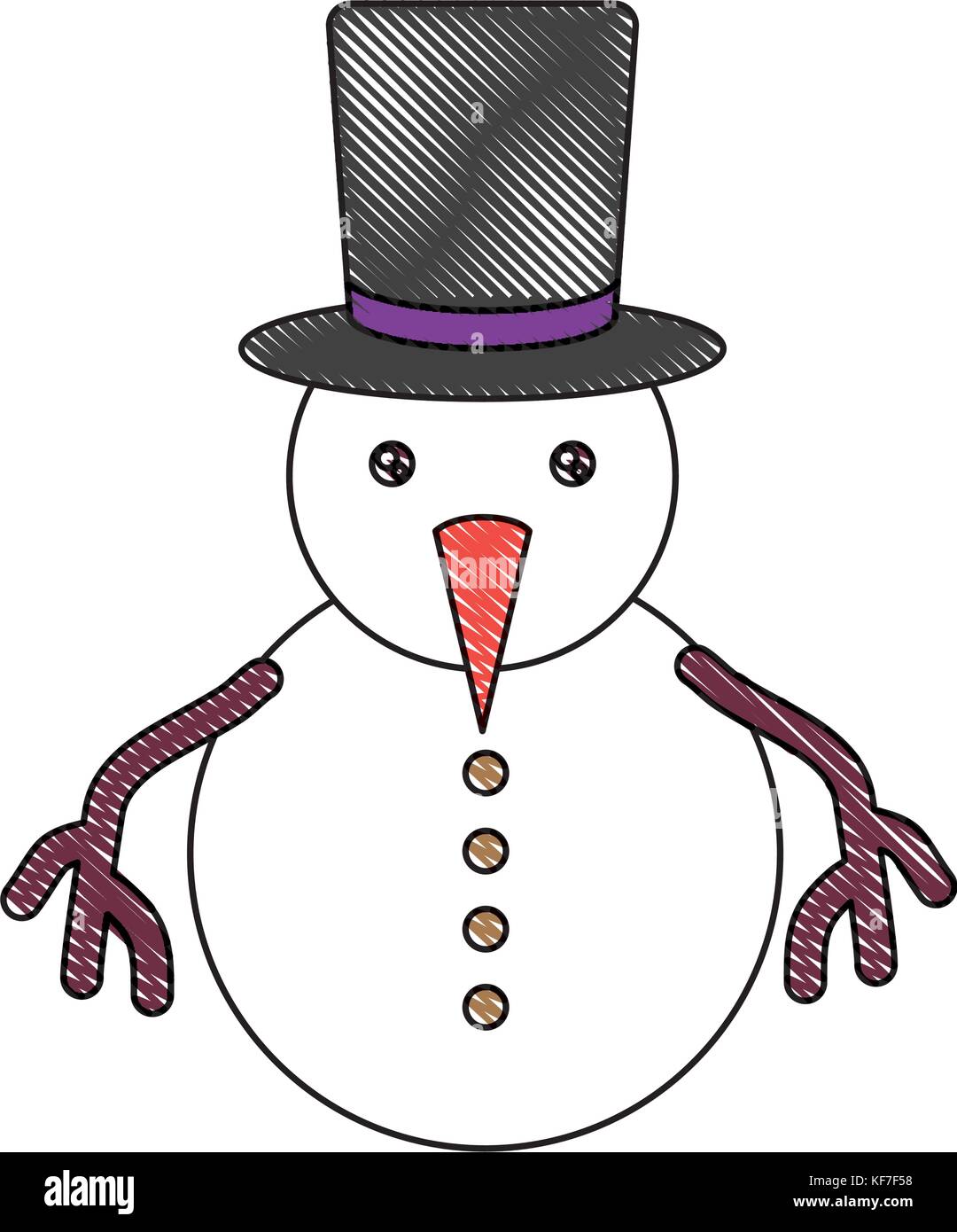 snowman icon over white background vector illustration Stock Vector ...
