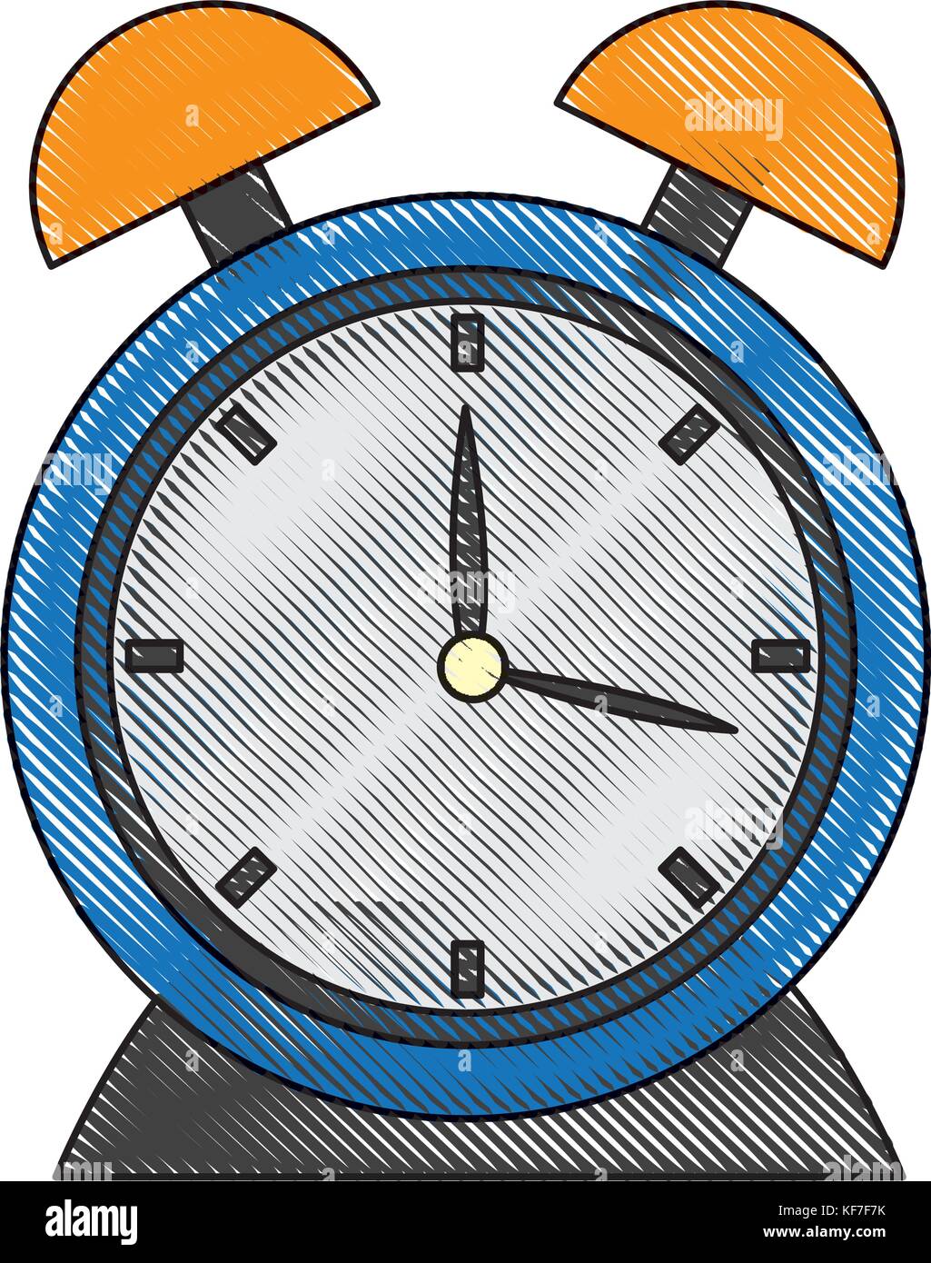 alarm clock icon over white background vector illustration Stock Vector ...