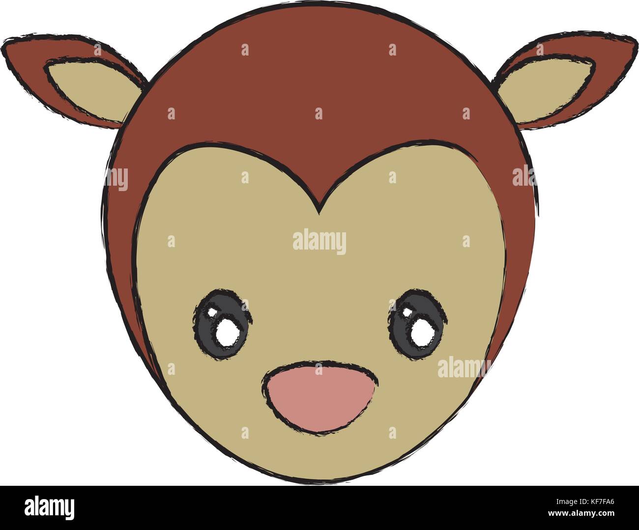 christmas deer icon over white background vector illustration Stock ...