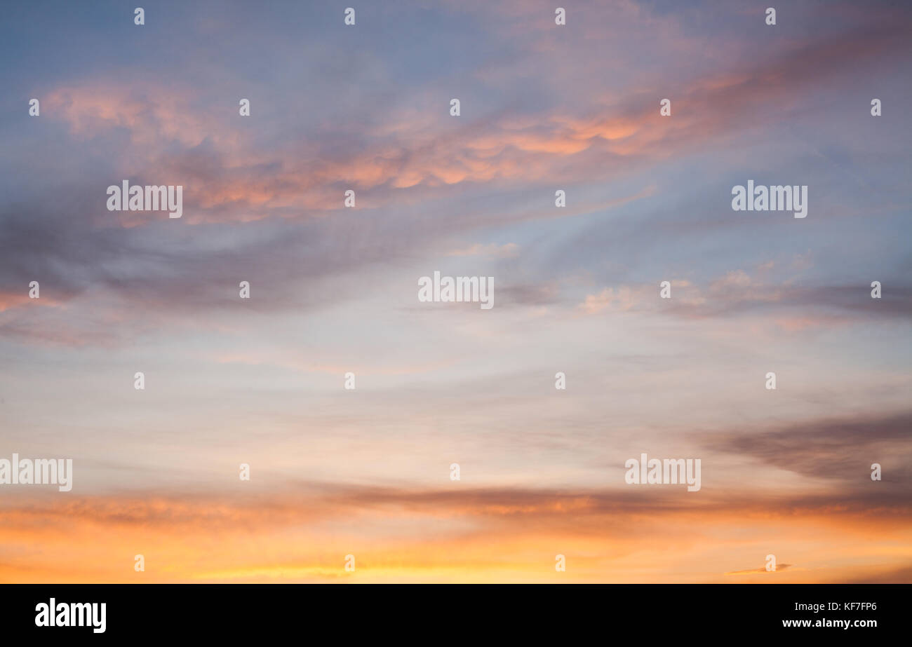 Abstract of colorful sunset sky with clouds Stock Photo - Alamy