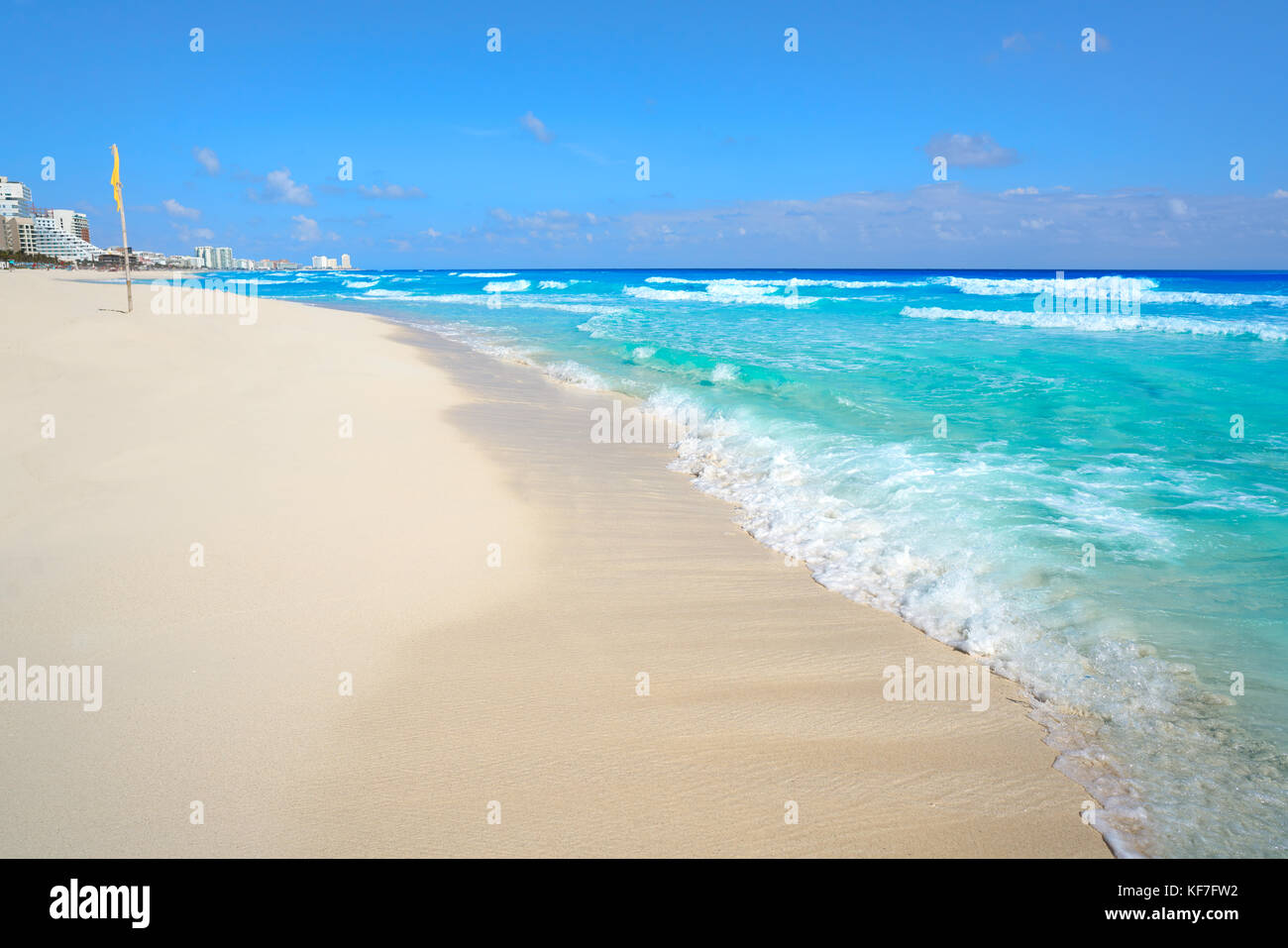 Playa Marlin in Cancun Beach at Riviera Maya of Mexico Stock Photo - Alamy