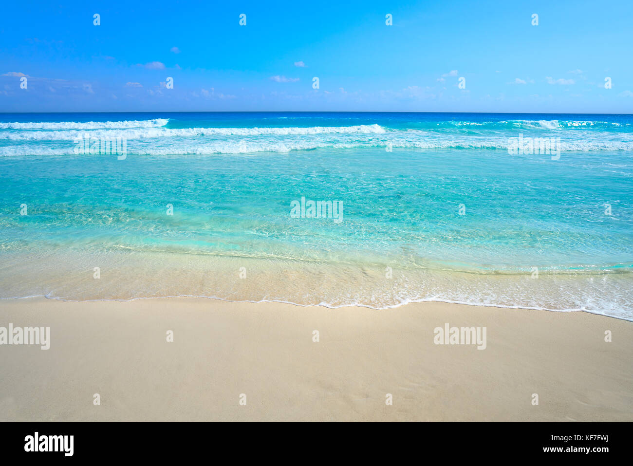 Playa Marlin in Cancun Beach at Riviera Maya of Mexico Stock Photo - Alamy
