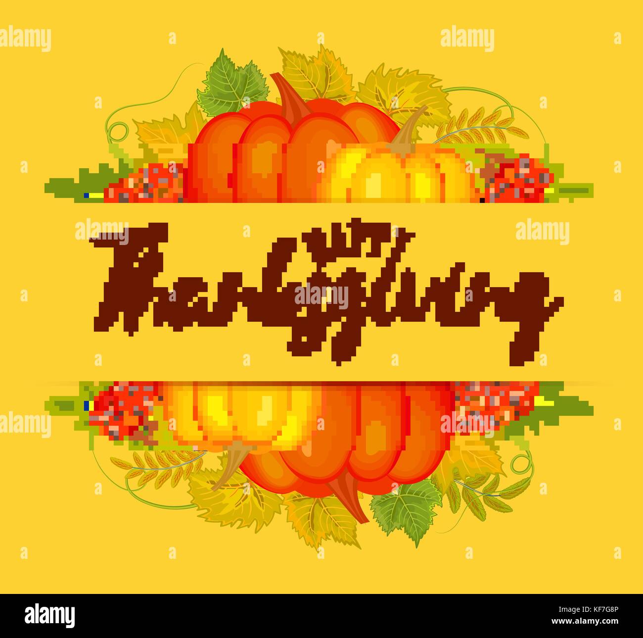 Thanksgiving autumn background vector illustration Stock Vector Image ...