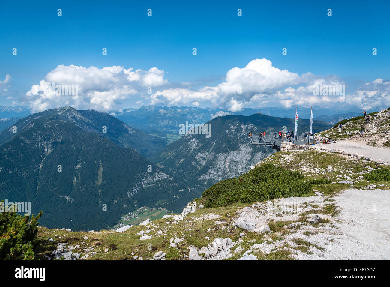 Scenic view of Five Fingers viewing platform in the Alps Stock Photo