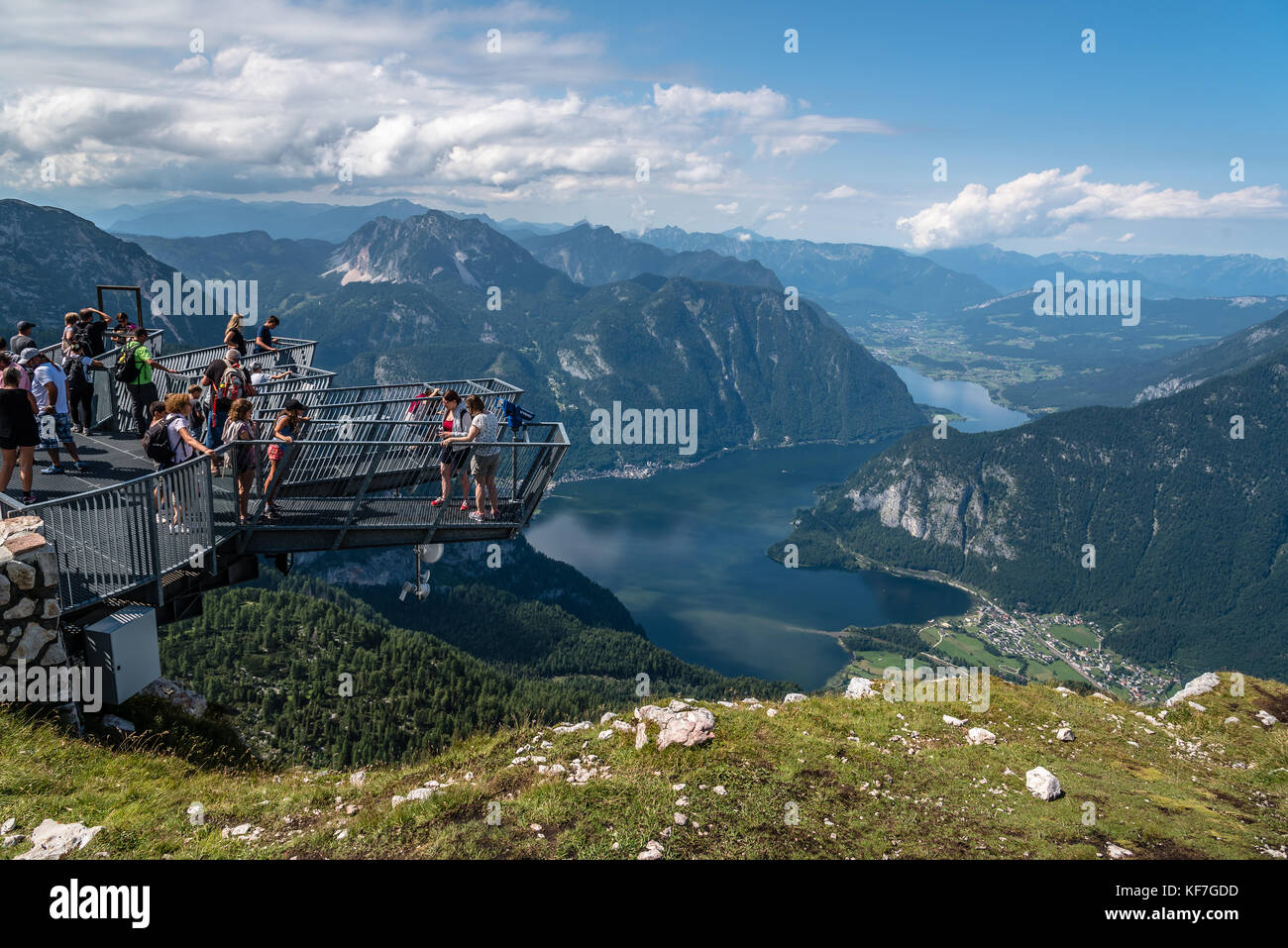 Scenic view of Five Fingers viewing platform in the Alps Stock Photo