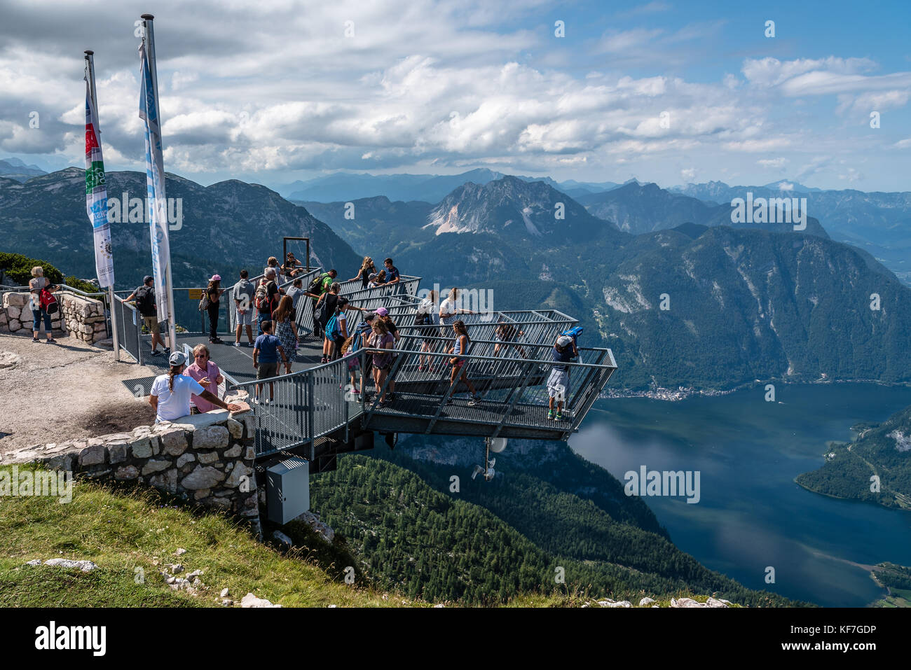 Scenic view of Five Fingers viewing platform in the Alps Stock Photo