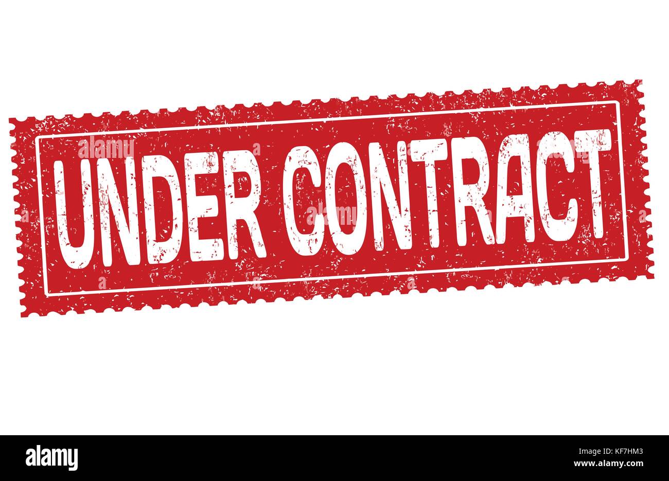Under contract grunge rubber stamp on white background, vector illustration Stock Vector