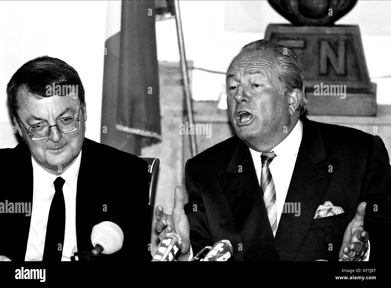 JeanMarie Le Pen, President of French National Front (FN) pays visit