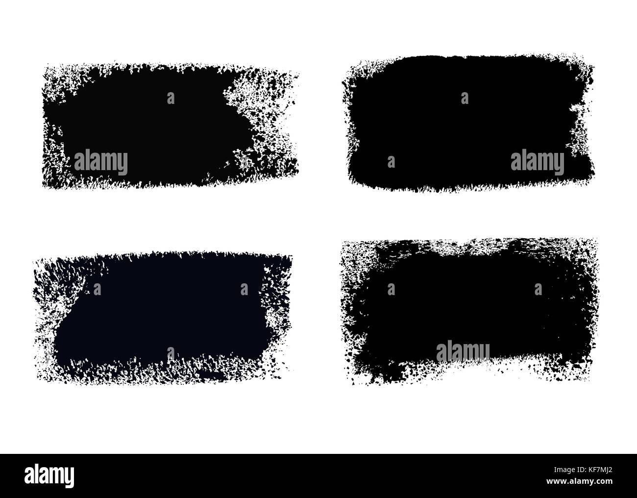 Brush Stroke Paint Boxes Set Stock Vector Image & Art Alamy