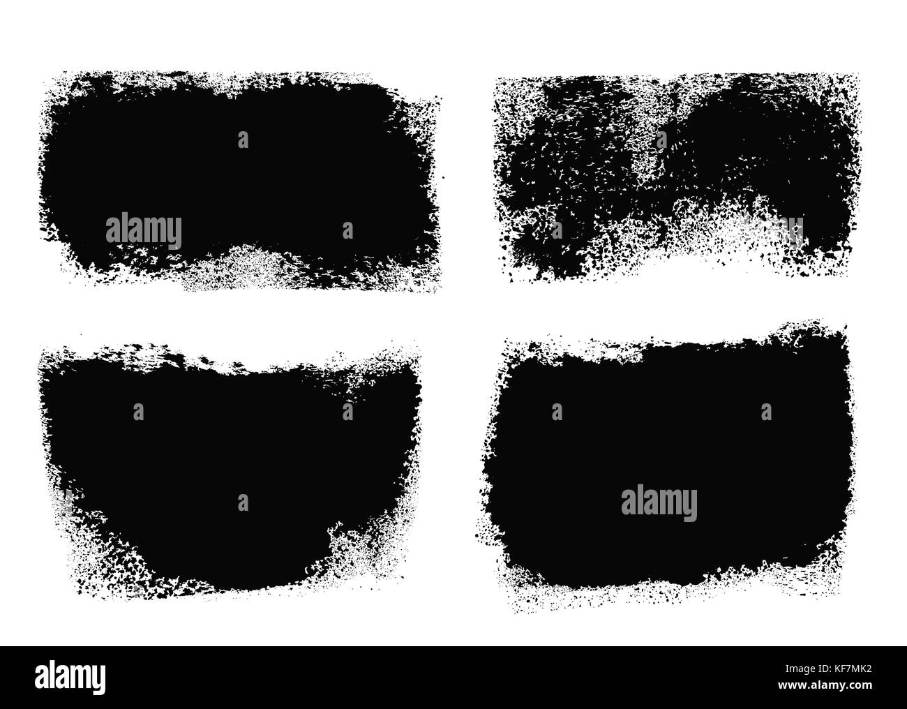 Brush Stroke Paint Boxes Set Stock Vector Image & Art Alamy